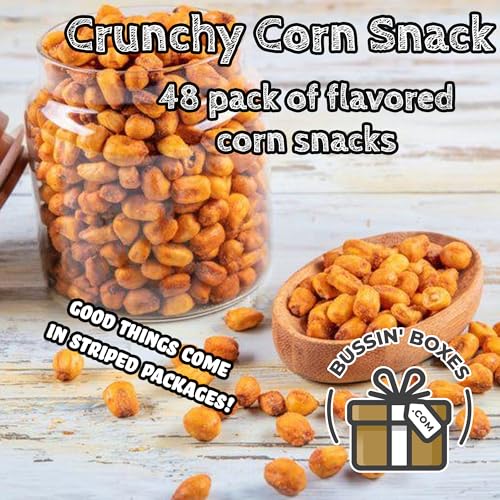 Bulk Crunchy Corn Variety Pack - 48 Count Roasted Corn Kernel Snack Bags - Snack Assortment Assembled by Bussin Boxes