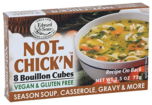 Edward & Sons Not Chicken Bouillon Cubes, 2.5 oz (PACK OF 1)