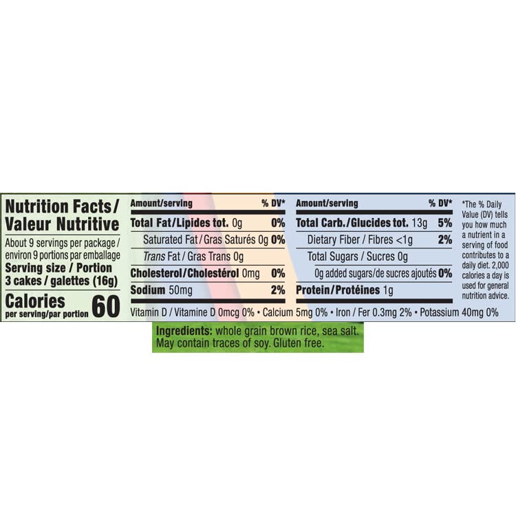 Only Kosher Candy Ultra Thin Rice Cakes Squares Original All Natural Whole Grain Brown Rice, Gluten Free Rice Cakes, Non Gmo, Fa