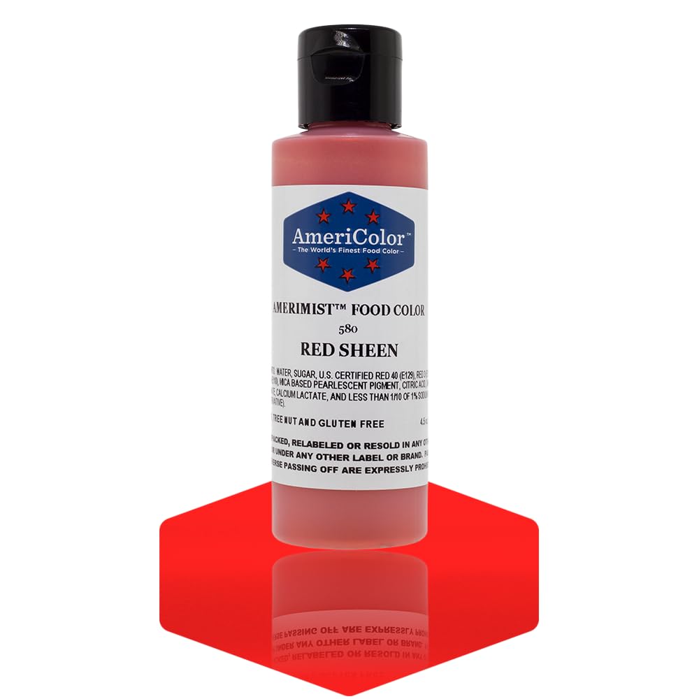 AmeriColor Amerimist Airbrush Color 4.5 Ounce, Red Pearl Sheen