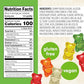 Snak Club Tajin Gummy Bears, Assorted Fruit Candy Gummies with Chili and Lime Seasoning, Mild, Gluten-Free and Vegan Snacks, 4 o
