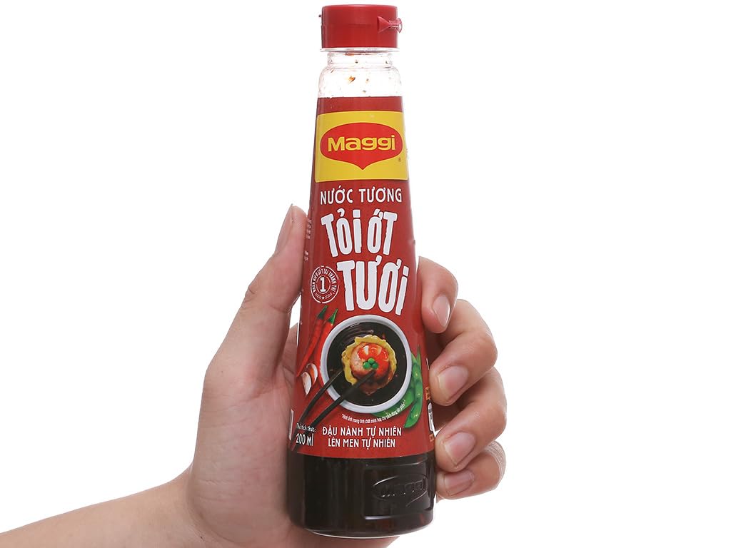 1 Pack - Garlic And Chili Soy Sauce - Nuoc Tuong Toi Ot - 200Ml