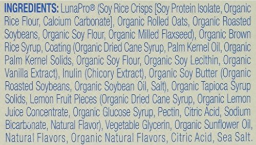 Luna Lemon Zest Whole Nutrition Bars For Women, 6 - 1.69 Oz Bars In Box, A Great Snack