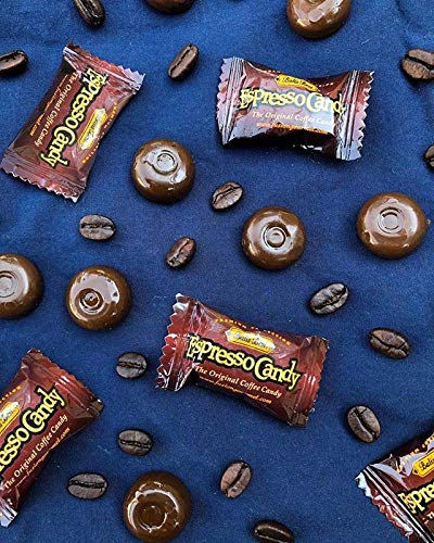 Balis Best Espresso Candy, Individually Wrapped, 1 Pound Jar, Made with Real Sumatran Coffee, Brown