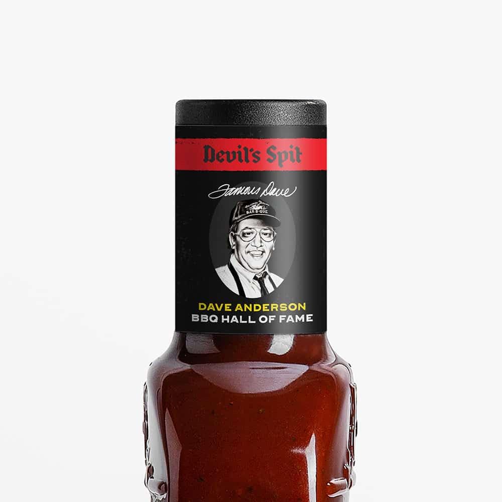 Famous Dave's Devil's Spit BBQ Sauce - 6 Pack (114 oz) - Smoky & Spicy Flavor for Grilling and Marinating