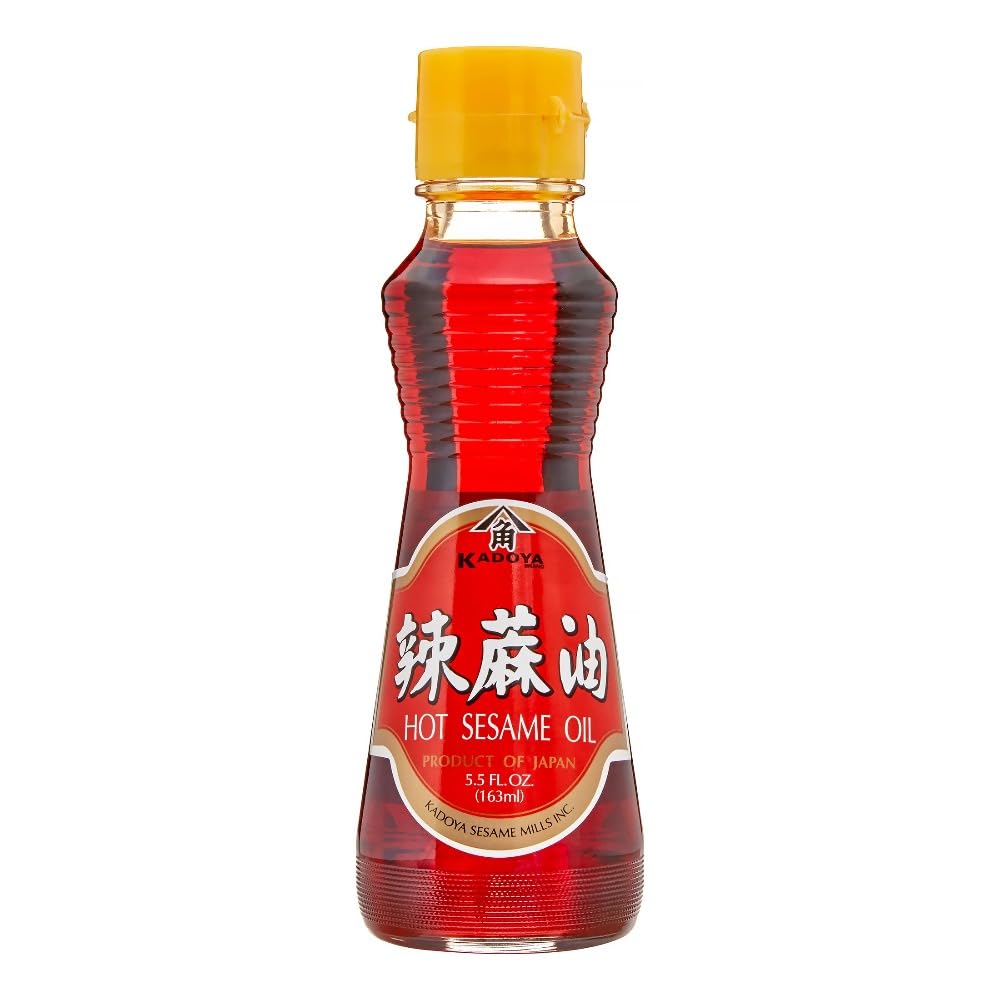 KADOYA Hot Toasted Sesame Oil, 5.5 OZ