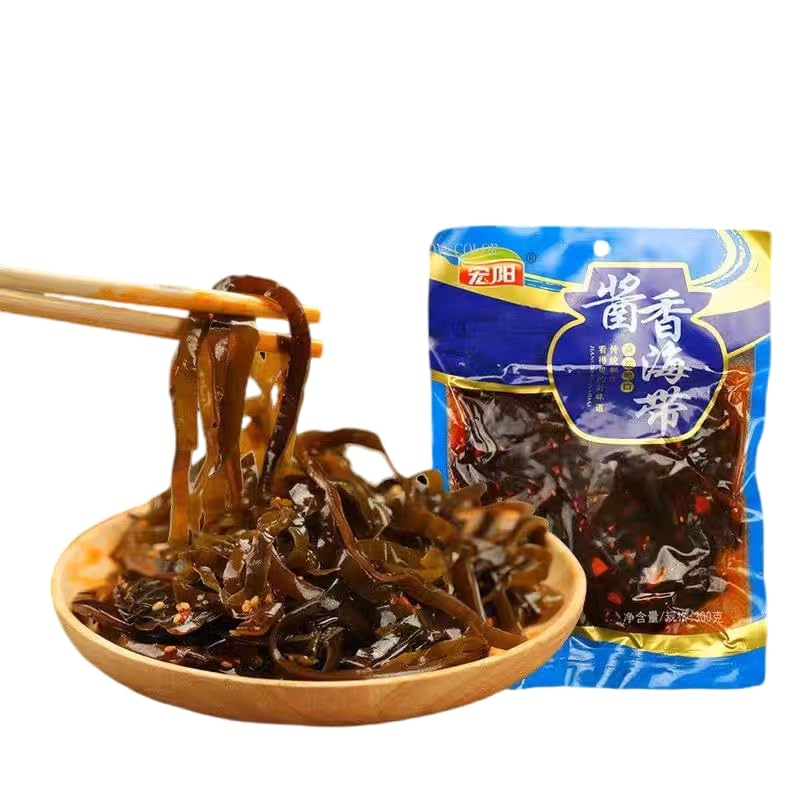 ZAYEMAIBUHAO Premium Dried Seaweed - Vegan Miso Soup Ingredient, 260g, Vacuum Packed, Spicy Shredded Kelp, Single Serve