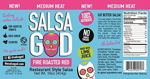 Medium Fire Roasted Red Salsa Six Pack