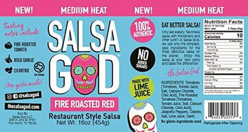 Medium Fire Roasted Red Salsa Six Pack