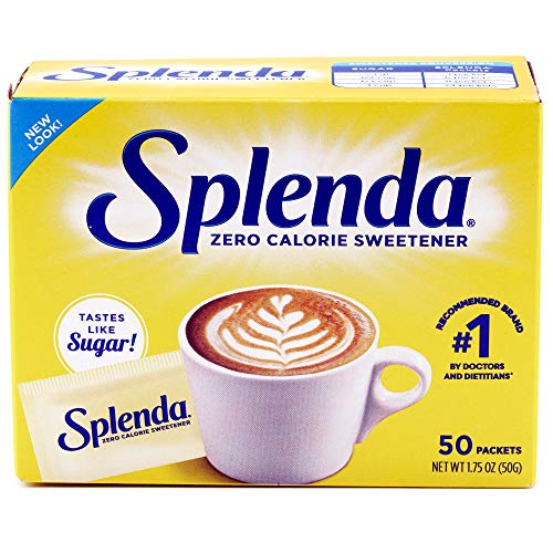 SPLENDA Zero Calorie Sweetener, 50 Count Packets (Pack of 2)