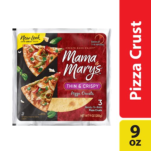 Mama Mary s 7  Pizza Crust, Thin, 9 Ounce (Pack of 5)