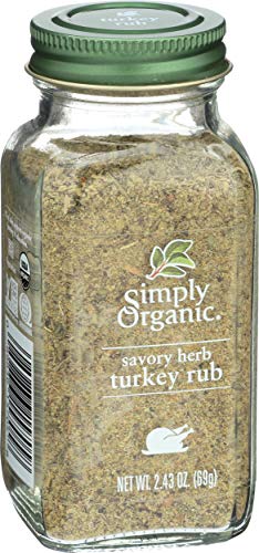 Simply Organic Turkey Rub, Certified Organic | 2.43 Oz