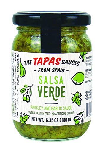 The Tapas Sauces Salsa Verde (Parsley and Garlic Sauce) (Pack of 18)