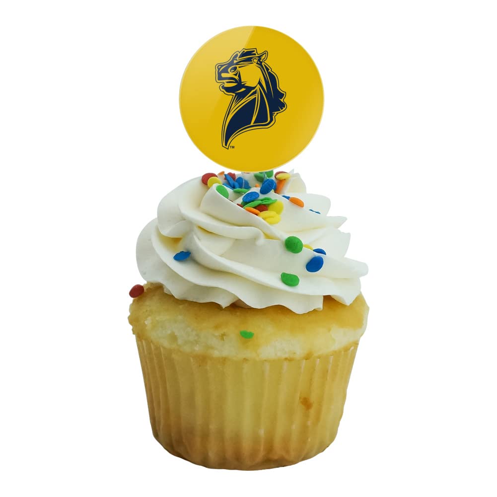 Central Oklahoma Secondary Logo Cupcake Picks Toppers Decoration Set Of 6