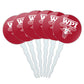 Worcester Poly Primary Logo Cupcake Picks Toppers Decoration Set of 6