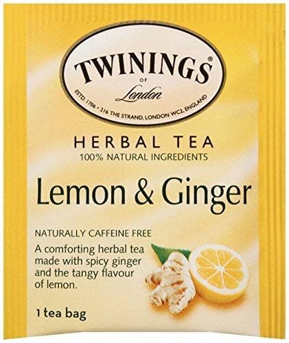 Twinings Tea, Tea, Lemon & Ginger, Pack Of 6, Size 50 Bag - No Artificial Ingredients6