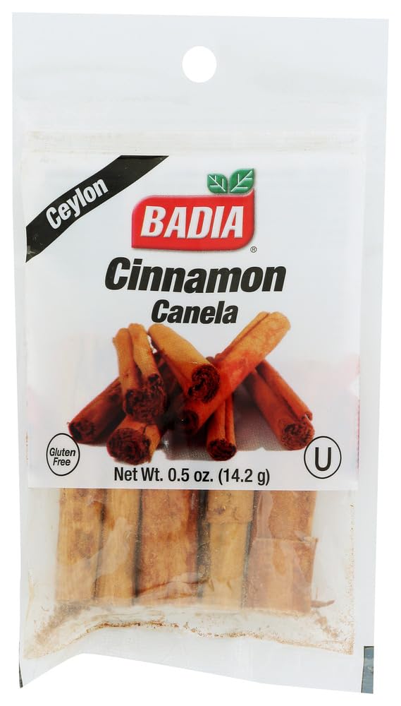 Badia Cinnamon Sticks, 0.5-Ounce Bags (Pack Of 12)