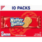 Nutter Butter Peanut Butter Sandwich Cookies, 10 Snack Packs (4 Cookies Per Pack)
