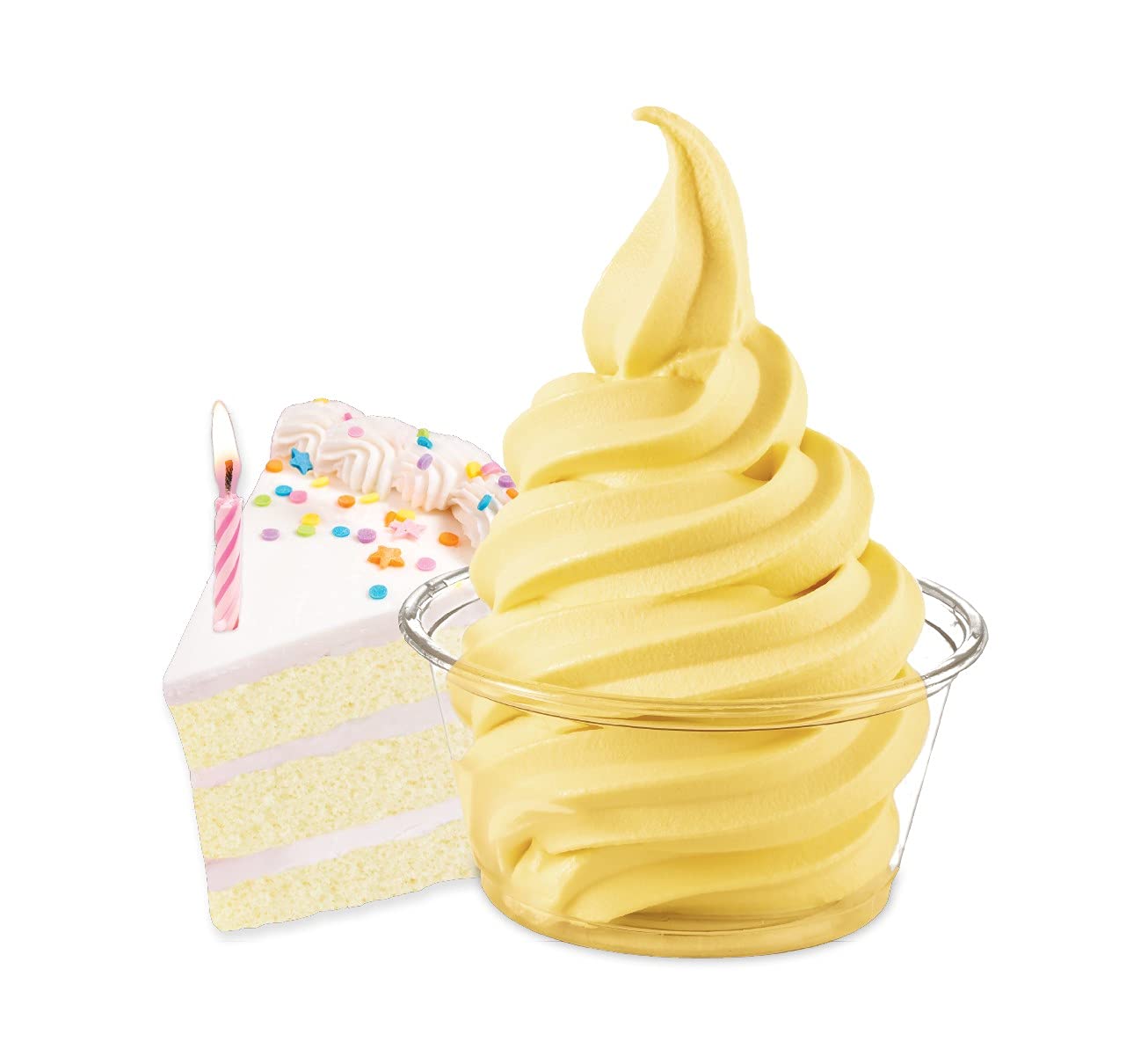 Frostline Birthday Cake Soft Serve Ice Cream Mix, Lactose & Gluten Free - Just Add Water, Dairy, Or Dairy Free Alternative, Use