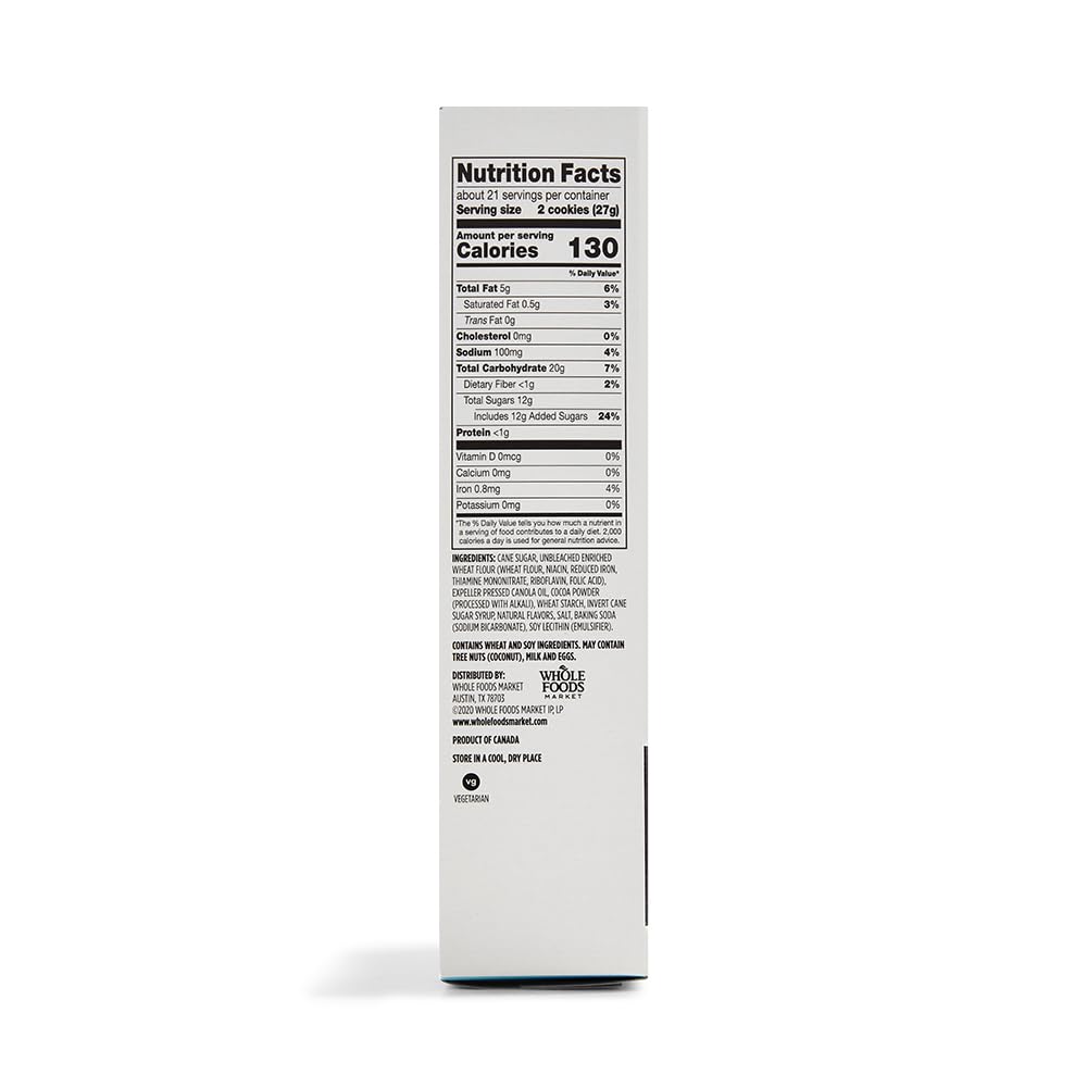 365 by Whole Foods Market, Chocolate Sandwich Creme Cookies, 20 Ounce