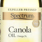 Spectrum Natural Refined Canola Oil, 16 Ounce - 3 per case.