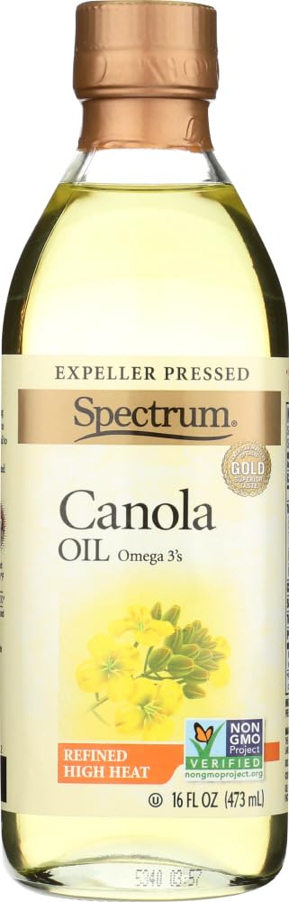 Spectrum Natural Refined Canola Oil, 16 Ounce - 3 per case.