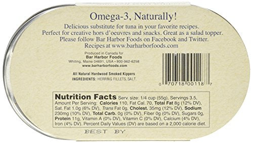 Bar Harbor Smoked Kippers, 6.7 Ounce (Pack of 2), Model 00118