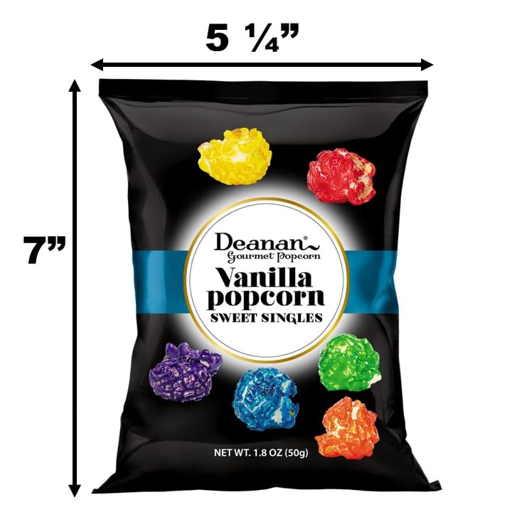 Deanan Vanilla Popcorn ''Sweet Singles'' 12 Count (1.8 Oz Each)