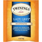 Twinings Decaffeinated Lady Grey Black Tea Individually Wrapped Bags, 20 Count (Pack Of 1), Orange Peel & Lemon Peel, Enjoy Hot