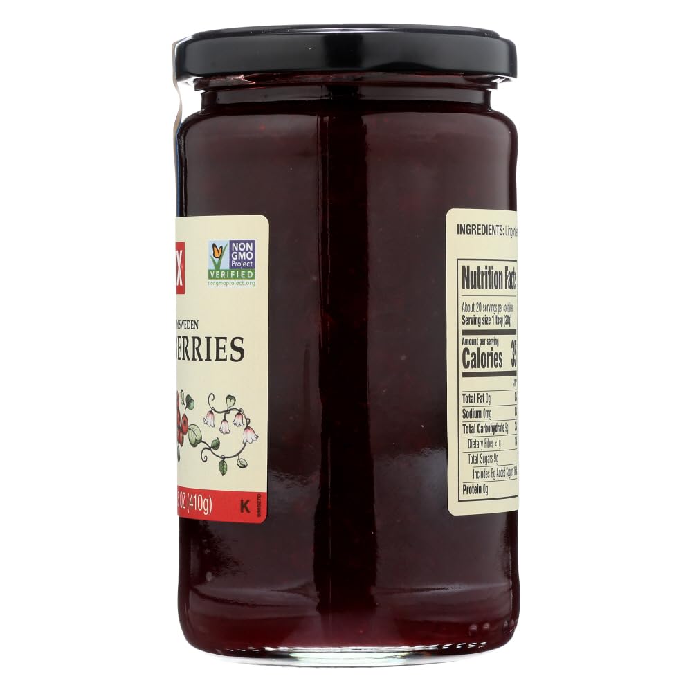 Swedish Lingonberry Preserves By Felix 14.5 Ounce (Pack Of 2)
