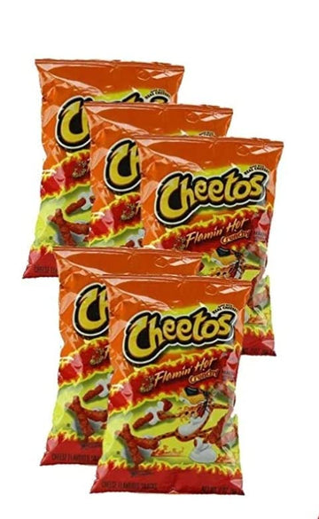 Cheetos Flamin' Hot Crunchy 2.0 Oz (Pack Of 5)