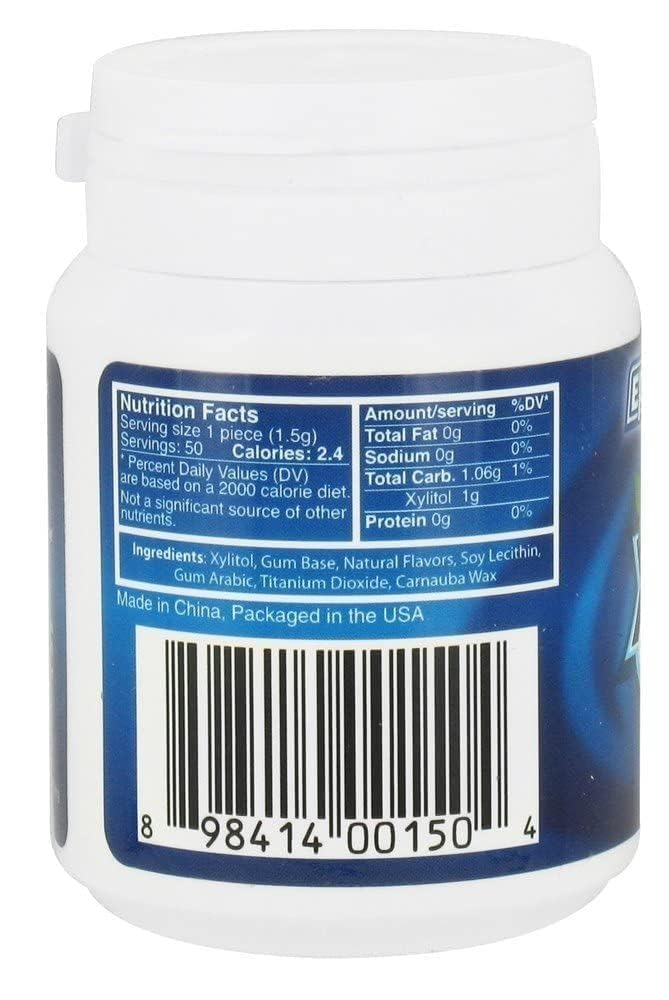 Epic Dental Gum Ppprmnt Xylitol Swtnd 50 Ct3
