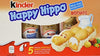 Kinder Happy Hippo Biscuits Milk and Hazelnut 50 Pieces