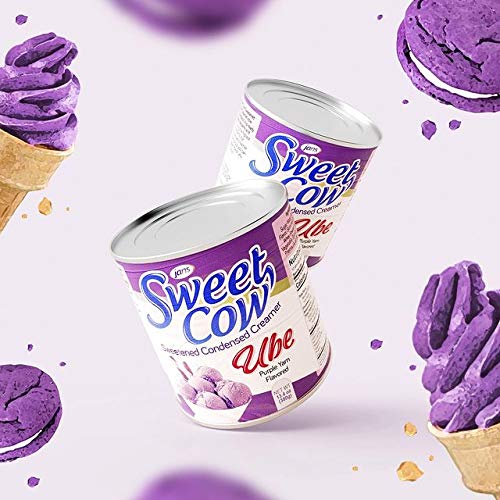Ube Condensed Milk, 13.40 oz (Pack of 2) - Jans Sweet Cow Sweetened Condensed Creamer