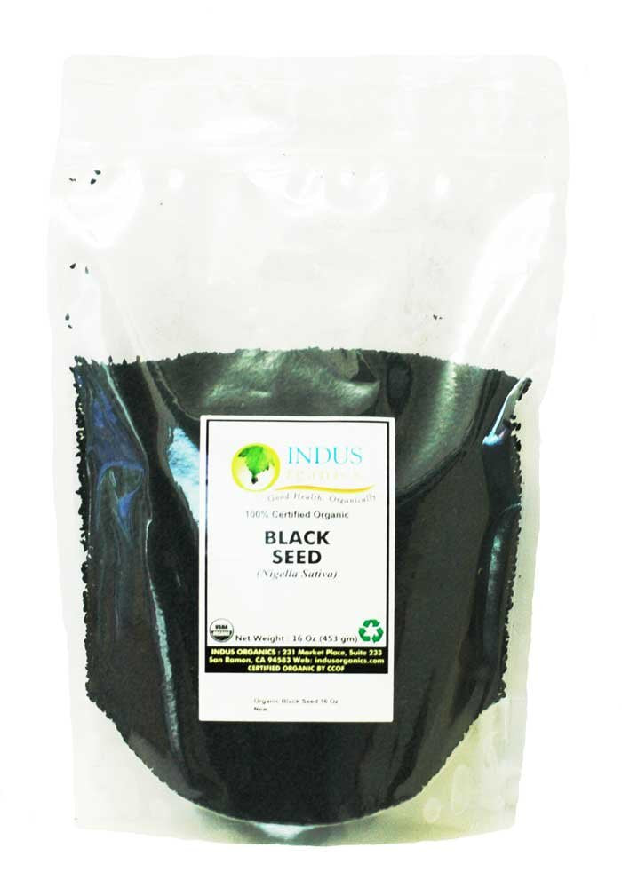 Indus Organics Nigella Sativa, 1 Lb, Black Seeds, Black Cumin, Premium Grade, High Purity, Freshly Packed