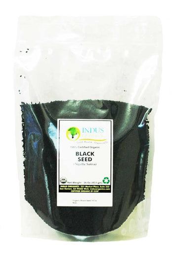 Indus Organics Nigella Sativa, 1 Lb, Black Seeds, Black Cumin, Premium Grade, High Purity, Freshly Packed