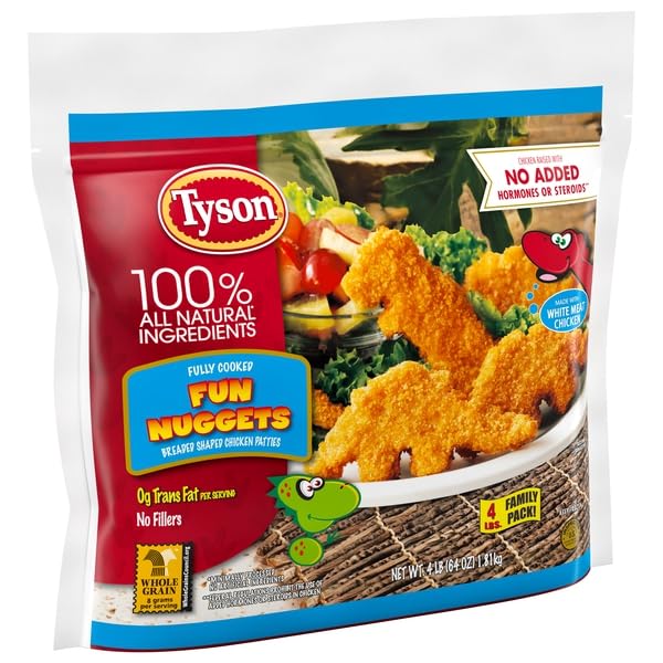 Tyson Frozen Dino Nuggets, 4 Lb