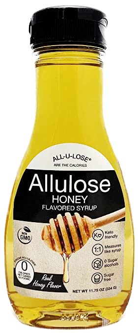 Bettertaste Honey Natural Flavored Allulose Syrup, 11.75-Ounce (Pack Of 1), Zero Calorie Sugar Substitute, Non-Gmo, Non-Erythrit