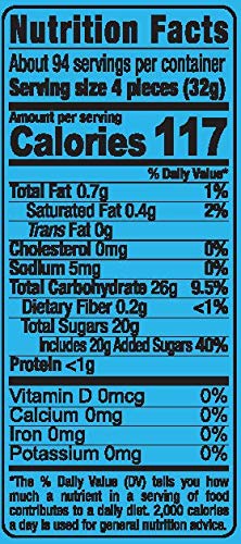 Sour Power Sour Candy Belts, Vegan, Non-GMO, 6.6 lb Bag, Blue, Model 173894