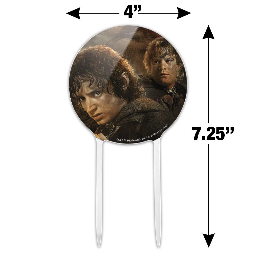 GRAPHICS & MORE Acrylic Cake Topper - THE LORD OF THE RINGS Frodo & Sam, One Size, Party Decoration for Wedding/Birthday/Graduation