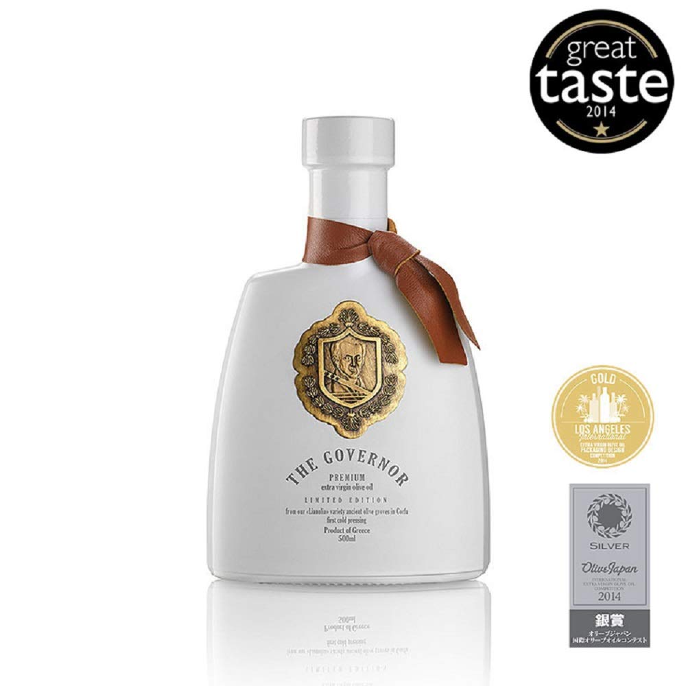 The Governor Limited Edition Extra Virgin Olive Oil - Unfiltered, Cold-Pressed, Early Harvest, Single Origin - Peppery, Robust,