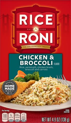 Rice-A-Roni Chicken & Broccoli Flavor 4.9Oz (8 Pack)