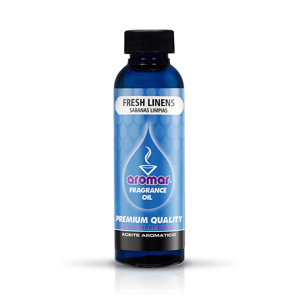 Aromar Premium Fragrance Oil, Pack Of 3 Fresh Linen 2Oz. Bottles.