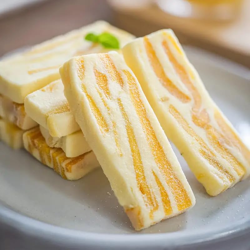 easyum Mango Milk Nougat & Gummy  , Real Fruit Slices, Perfect for Breakfast & Celebrations, 5.29oz, Shipping from California
