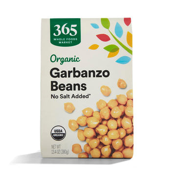 365 by Whole Foods Market, Organic Unsalted Garbanzo Beans, 13.4 Ounce