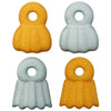 Gold and Silver Christmas Ornament Edible Sugar Cake Toppers, 24 Count