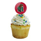 Minot State University Primary Logo Cupcake Picks Toppers Decoration Set Of 6
