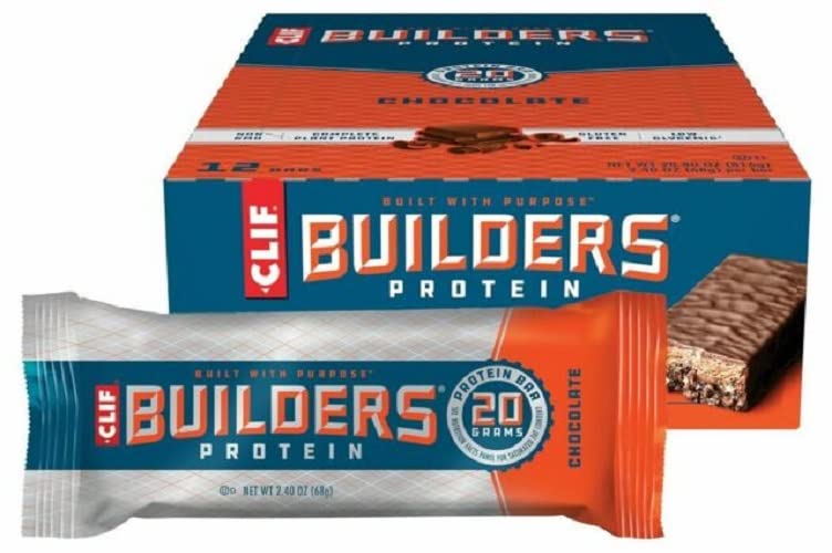 Cliff Bar Builder Bar, Chocolate, 2.40-Ounce (Pack Of 12)