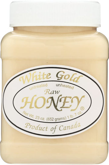 White Gold Raw Honey, 2 Pack, 23 Ounce Each = 46 Ounce