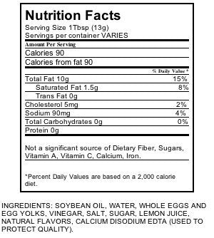 Hellmanns Real Mayonnaise 3/8 Oz - 50 Packs